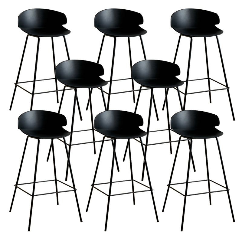 Taburete de plástico escandinavo taburete sin brazo para sala de estar para sala de estar