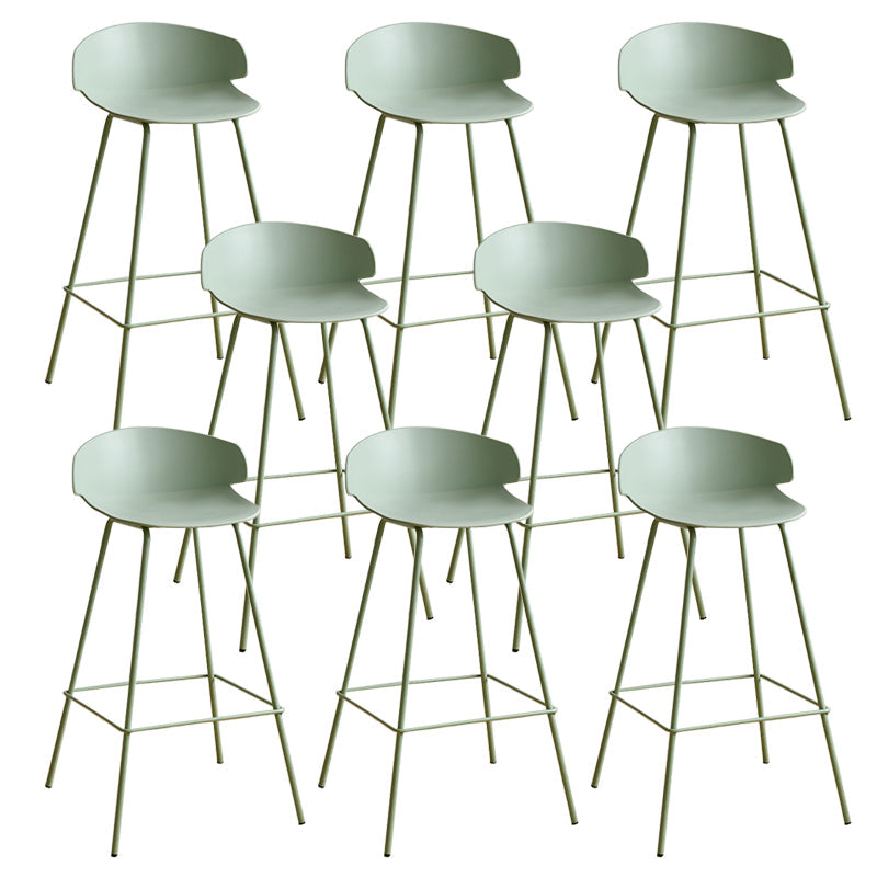 Taburete de plástico escandinavo taburete sin brazo para sala de estar para sala de estar