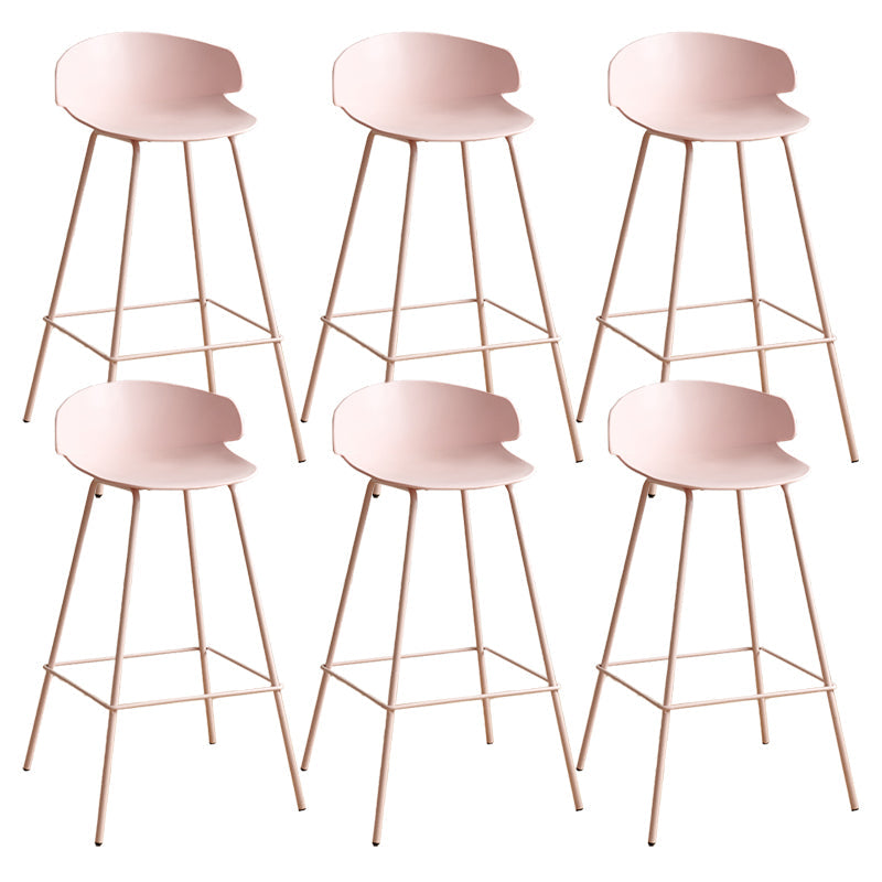 Taburete de plástico escandinavo taburete sin brazo para sala de estar para sala de estar