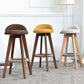 Low Back Dining Stool Beech Armless Bar Stool with Wood Base Clearhalo 'Bar Furniture' 'Bar Stools' 'bar_stools' 'furn' 'furn_bar_stools' 'Furniture' 'Kitchen & Dining Furniture' 6870121