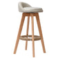 Low Back Dining Stool Beech Armless Bar Stool with Wood Base Beige 1 Piece Clearhalo 'Bar Furniture' 'Bar Stools' 'bar_stools' 'furn' 'furn_bar_stools' 'Furniture' 'Kitchen & Dining Furniture' 6870130