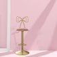 Glam Low Back Dining Stools Adjustable Height Bar Stools with Footrest Clearhalo 'Bar Furniture' 'Bar Stools' 'bar_stools' 'furn' 'furn_bar_stools' 'Furniture' 'Kitchen & Dining Furniture' 6870234