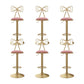 Glam Low Back Dining Stools Adjustable Height Bar Stools with Footrest Pink 6 Piece Set Clearhalo 'Bar Furniture' 'Bar Stools' 'bar_stools' 'furn' 'furn_bar_stools' 'Furniture' 'Kitchen & Dining Furniture' 6870248