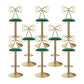 Glam Low Back Dining Stools Adjustable Height Bar Stools with Footrest Green 8 Piece Set Clearhalo 'Bar Furniture' 'Bar Stools' 'bar_stools' 'furn' 'furn_bar_stools' 'Furniture' 'Kitchen & Dining Furniture' 6870253