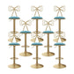 Glam Low Back Dining Stools Adjustable Height Bar Stools with Footrest Blue 8 Piece Set Clearhalo 'Bar Furniture' 'Bar Stools' 'bar_stools' 'furn' 'furn_bar_stools' 'Furniture' 'Kitchen & Dining Furniture' 6870257