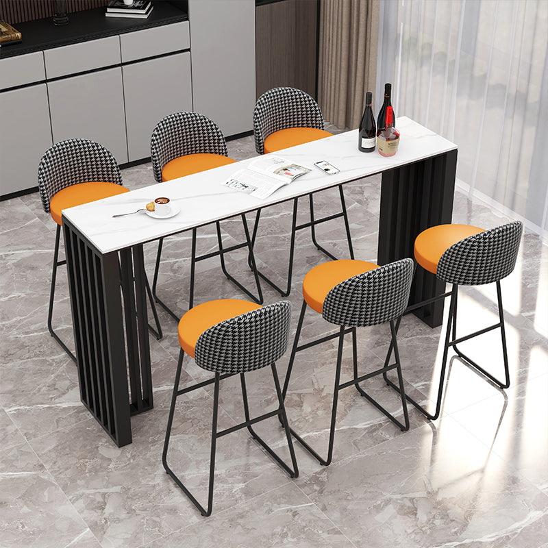 Glam Counter Bar Stool Low Back Counter Height Stools for Restaurant Clearhalo 'Bar Furniture' 'Bar Stools' 'bar_stools' 'furn' 'furn_bar_stools' 'Furniture' 'Kitchen & Dining Furniture' 6870312