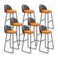 Glam Counter Bar Stool Low Back Counter Height Stools for Restaurant Black 8 Piece Set Clearhalo 'Bar Furniture' 'Bar Stools' 'bar_stools' 'furn' 'furn_bar_stools' 'Furniture' 'Kitchen & Dining Furniture' 6870324