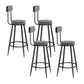Tabourets de comptoir arrière basse tabouret de comptoir sans arme pour restaurant