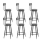 Low Back Counter Height Stools Armless Counter Bar Stool for Restaurant