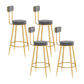 Low Back Counter Height Stools Armless Counter Bar Stool for Restaurant
