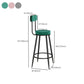 Low Back Counter Height Stools Armless Counter Bar Stool for Restaurant