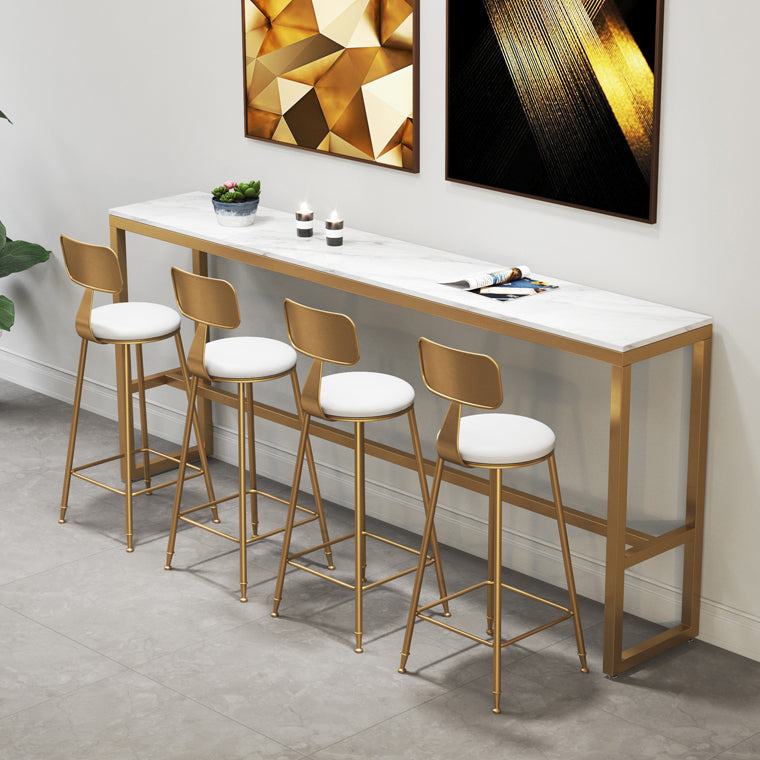 Glam Counter Bar Stool Low Back Counter Height Stools for Bristol Clearhalo 'Bar Furniture' 'Bar Stools' 'bar_stools' 'furn' 'furn_bar_stools' 'Furniture' 'Kitchen & Dining Furniture' 6870401
