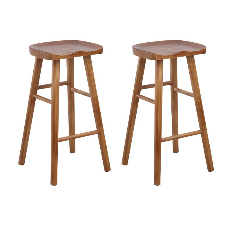 Tabourets de comptoir en bois massif Tabourets de comptoir modernes sans bras