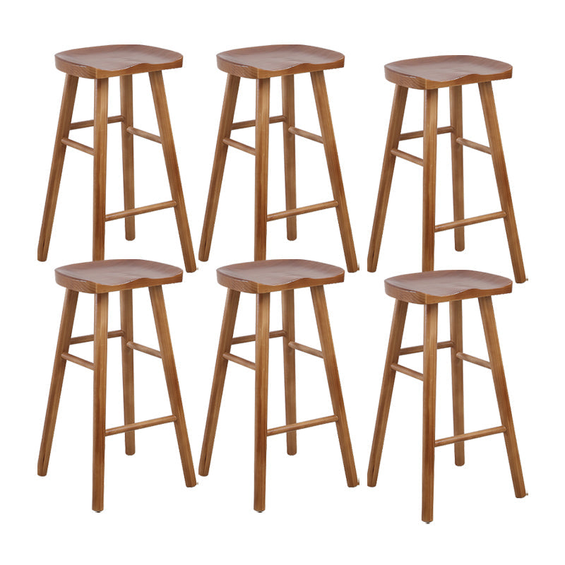 Tabourets de comptoir en bois massif Tabourets de comptoir modernes sans bras