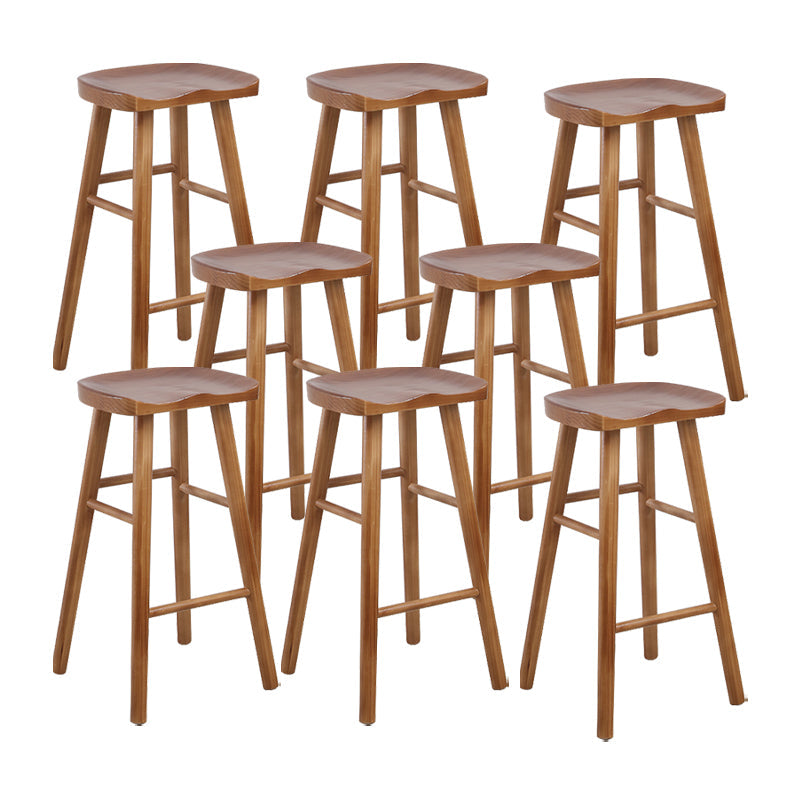Tabourets de comptoir en bois massif Tabourets de comptoir modernes sans bras