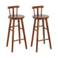 Tabourets de comptoir en bois massif Tabourets de comptoir modernes sans bras
