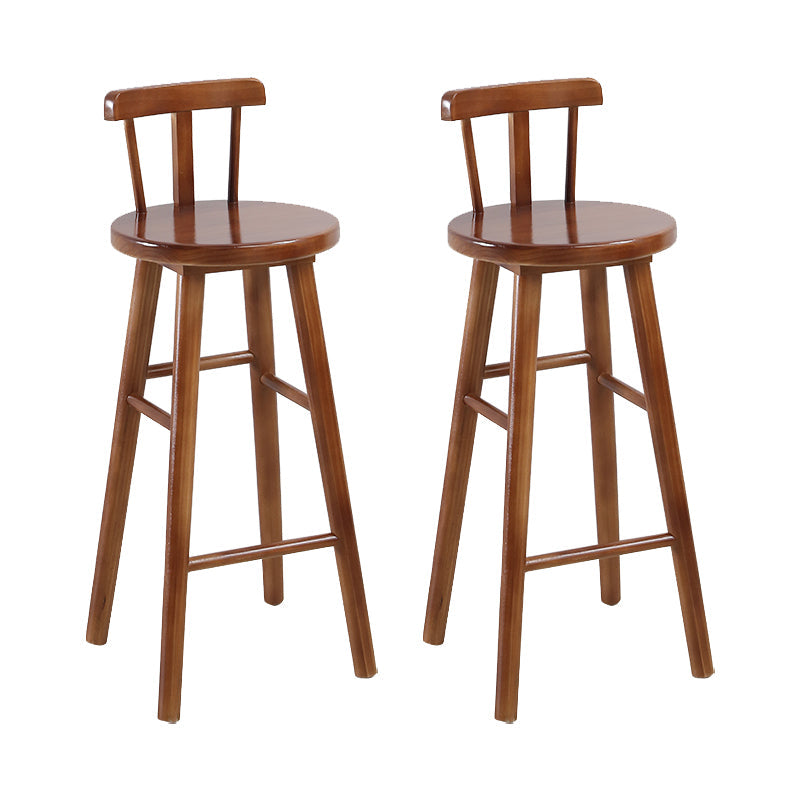 Tabourets de comptoir en bois massif Tabourets de comptoir modernes sans bras