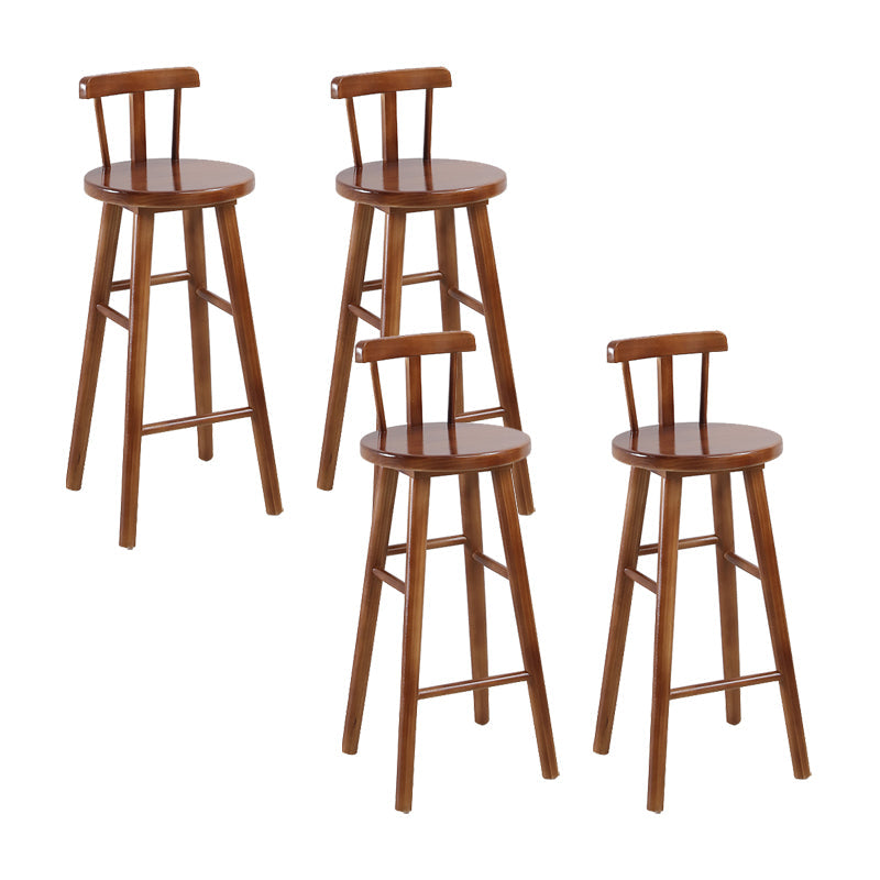 Tabourets de comptoir en bois massif Tabourets de comptoir modernes sans bras