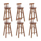Tabourets de comptoir en bois massif Tabourets de comptoir modernes sans bras