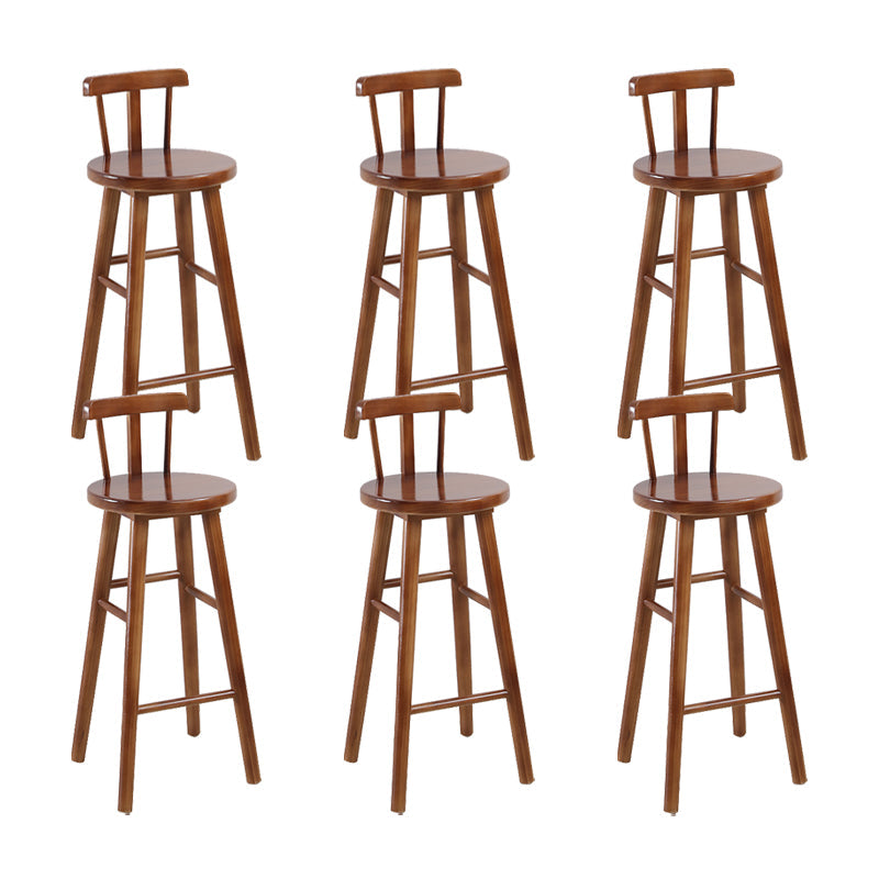 Tabourets de comptoir en bois massif Tabourets de comptoir modernes sans bras