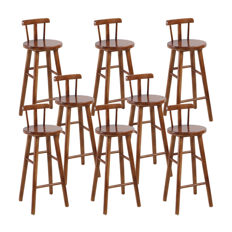 Tabourets de comptoir en bois massif Tabourets de comptoir modernes sans bras