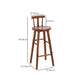 Tabourets de comptoir en bois massif Tabourets de comptoir modernes sans bras