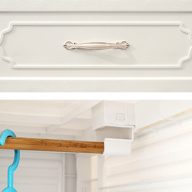 Contemporary Wardrobe Armoire with Drawer Plastic Wardrobe Cabinet Clearhalo 'Armoires & Wardrobes' 'armoires_wardrobes' 'Bedroom Furniture' 'furn' 'furn_armoires_wardrobes' 'Furniture' 6870446