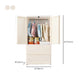 Contemporary Wardrobe Armoire with Drawer Plastic Wardrobe Cabinet Clearhalo 'Armoires & Wardrobes' 'armoires_wardrobes' 'Bedroom Furniture' 'furn' 'furn_armoires_wardrobes' 'Furniture' 6870458