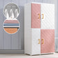Hinged Wardrobe Cabinet with Legs Plastic Wardrobe Closet for Home