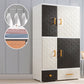 Hinged Wardrobe Cabinet with Legs Plastic Wardrobe Closet for Home