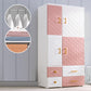 Hinged Wardrobe Cabinet with Legs Plastic Wardrobe Closet for Home
