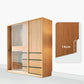 Engineered Wood Wardrobe Armoire with Drawer Modern Wardrobe Closet