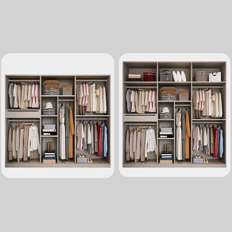 Moderno armadio del guardaroba in legno armatending mobile a porte chiuse morbide