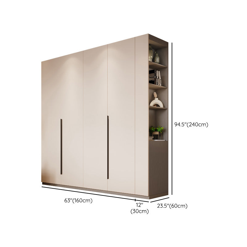 Moderno armadio del guardaroba in legno armatending mobile a porte chiuse morbide