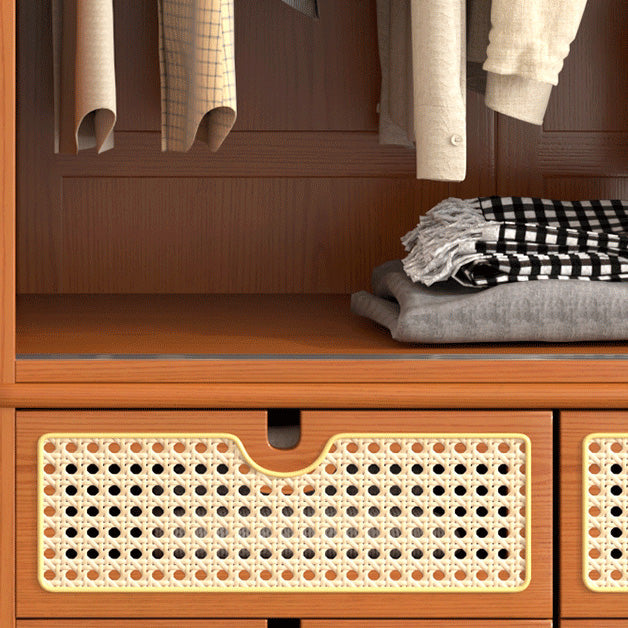 Armadio a legno massiccio contemporaneo 2 porte scorrevoli scivolate con il cassetto