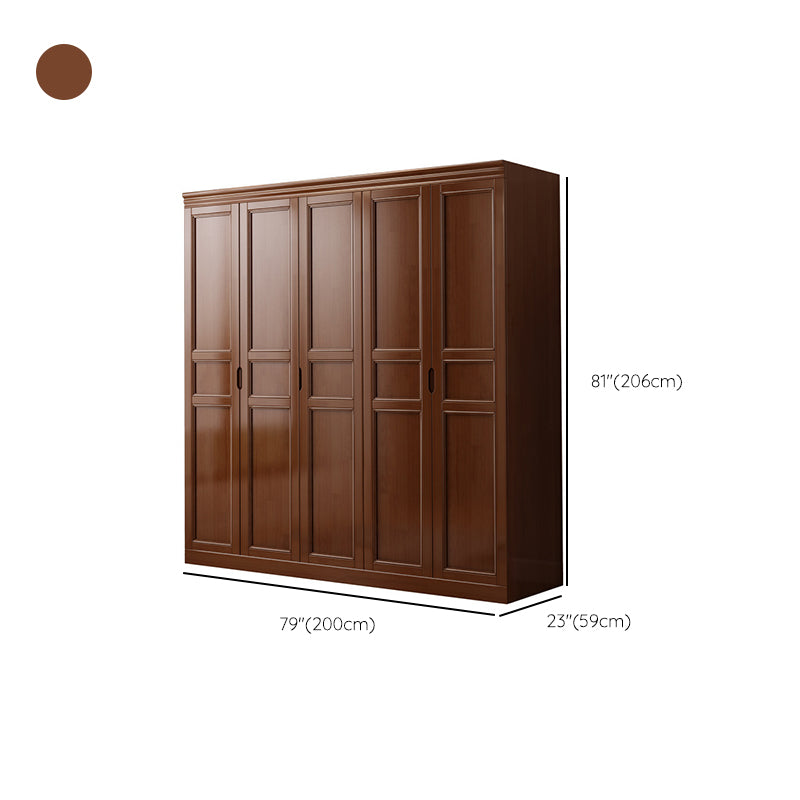 Matte Finish Rubberwood Cabinet Traditional Bedroom Storage Cabinet Clearhalo 'Armoires & Wardrobes' 'armoires_wardrobes' 'Bedroom Furniture' 'furn' 'furn_armoires_wardrobes' 'Furniture' 6870640