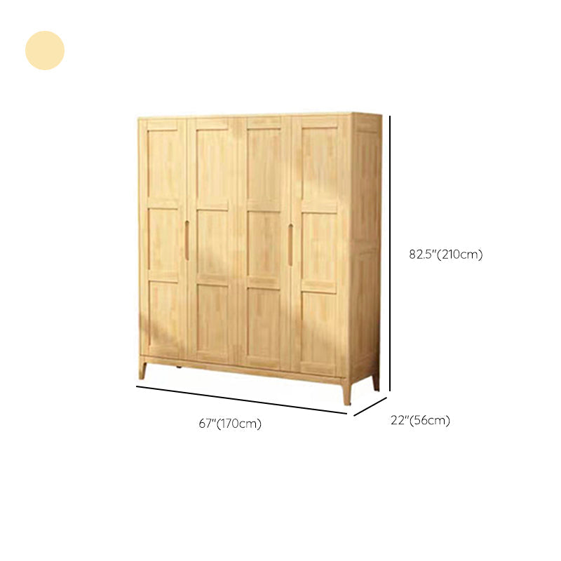 Rubberwood Bedroom Storage Cabinet Traditional Matte Finish Cabinet Clearhalo 'Armoires & Wardrobes' 'armoires_wardrobes' 'Bedroom Furniture' 'furn' 'furn_armoires_wardrobes' 'Furniture' 6870656