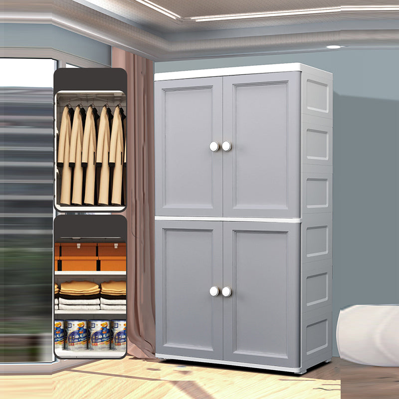 Mobile per camera da letto in plastica opaca mobile a card a cerniera contemporanea