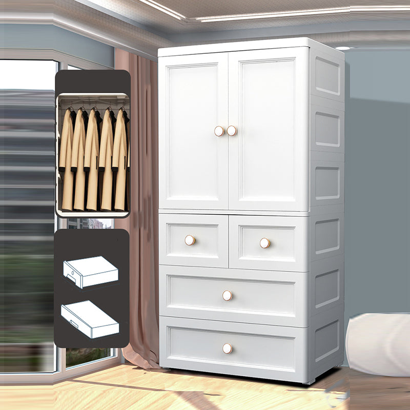 Mobile per camera da letto in plastica opaca mobile a card a cerniera contemporanea