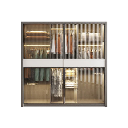 White Storage Cabinet with Glass Doors Contemporary Sliding Door Cabinet with Drawer