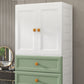 Bedroom Plastic Cabinet with Hinged Doors Matte Finish Modern Storage Cabinet