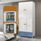 Bedroom Plastic Cabinet with Hinged Doors Matte Finish Modern Storage Cabinet