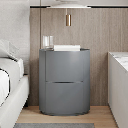 Drawers Storage Accent Table Nightstand Antique Finish Wood Bed Nightstand Grey 1 Piece Clearhalo 'Bedroom Furniture' 'furn' 'furn_night_stand' 'Furniture' 'night_stand' 'Nightstands' 6873028