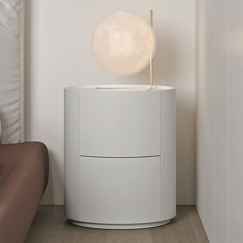 Drawers Storage Accent Table Nightstand Antique Finish Wood Bed Nightstand Off-White 1 Piece Clearhalo 'Bedroom Furniture' 'furn' 'furn_night_stand' 'Furniture' 'night_stand' 'Nightstands' 6873034