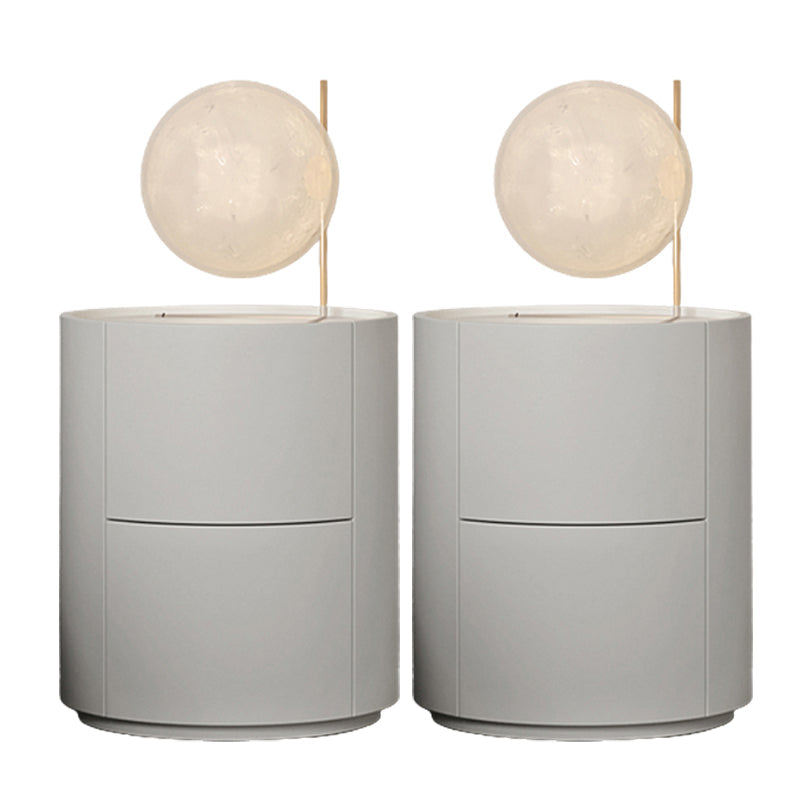 Drawers Storage Accent Table Nightstand Antique Finish Wood Bed Nightstand Off-White 2 Piece Set Clearhalo 'Bedroom Furniture' 'furn' 'furn_night_stand' 'Furniture' 'night_stand' 'Nightstands' 6873042