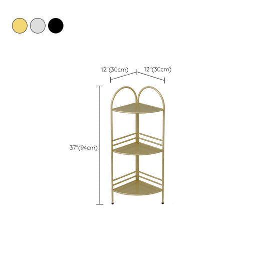 Glamakzenttisch Nachttisch Antike Finish Open Storage Bett Nachttisch