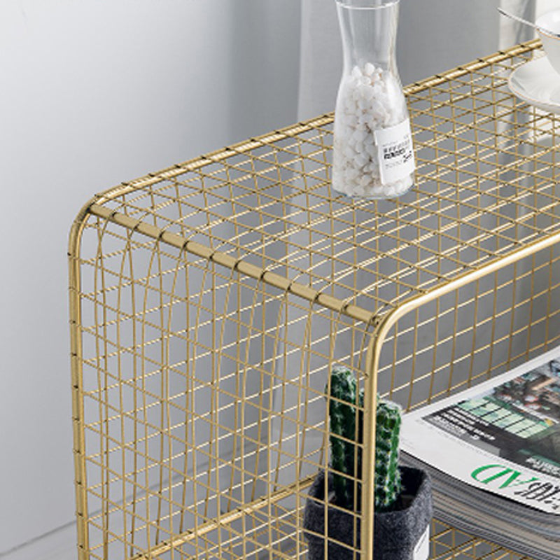 Glamakzent Tisch Nachttisch antikes Finish -Bett Nachttisch mit Regalen