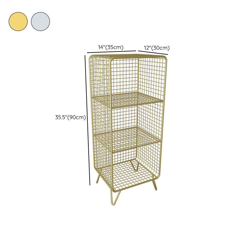 Glamakzent Tisch Nachttisch antikes Finish -Bett Nachttisch mit Regalen