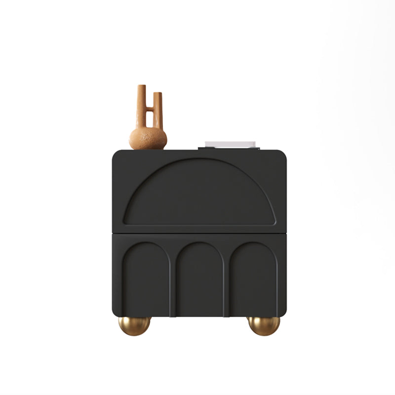 2 laden accenttafel nachtkastje antiek afwerking bed nachtkastje