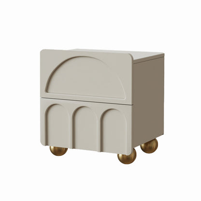 2 laden accenttafel nachtkastje antiek afwerking bed nachtkastje